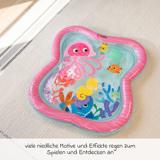 Baby Einstein Wasserspielmatte Jiggling Janet™ mit 6 schwimmenden Meeresfiguren 59,4 x 55,1 cm - Bunt