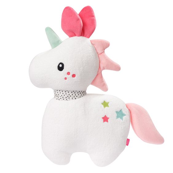 Fehn 2-piece set cuddly blanket + cuddly toy 75 x 100 cm - unicorn Aiko