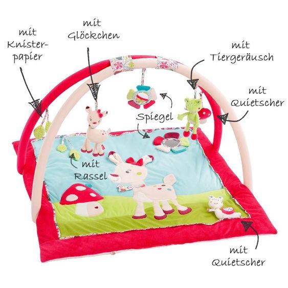 Fehn 3D Activity-Decke Rehkitz - Sweetheart