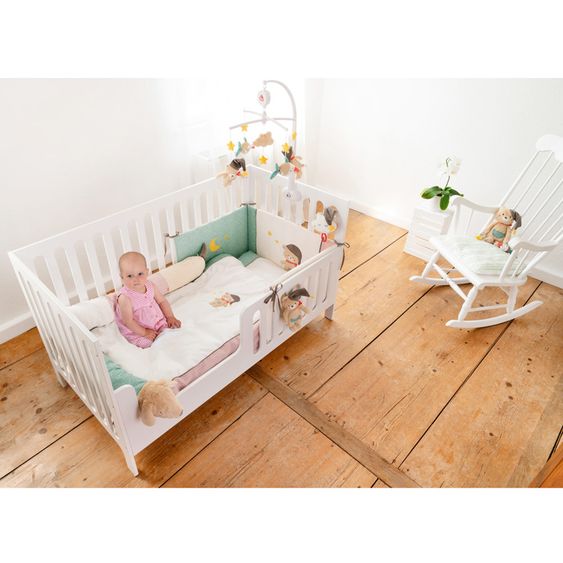 Fehn Biancheria da letto per bambini 80 x 80 cm - Orso Bruno