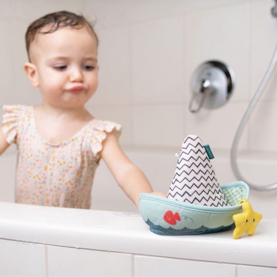 Fehn Bathing boat with finger puppet crocodile - Splash & Play