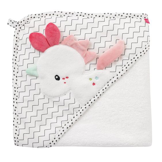 Fehn Hooded bath towel Unicorn Aiko 80 x 80 cm