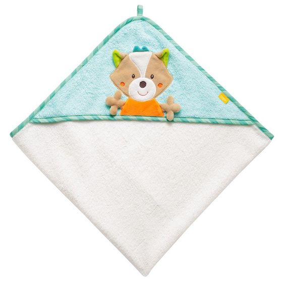 Fehn Hooded bath towel Sleeping Forest - fox