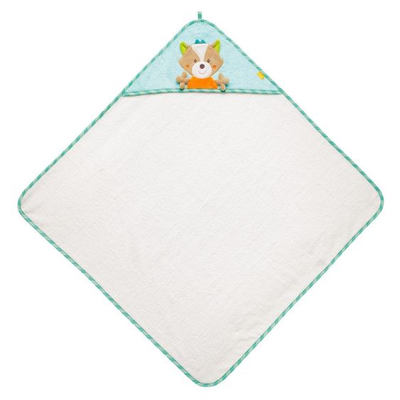 Fehn Hooded bath towel Sleeping Forest - fox