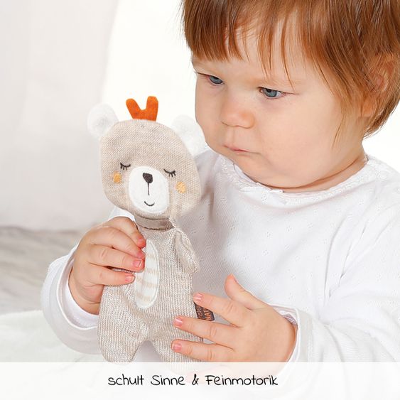 Fehn Knister-Tier Teddy - Natur
