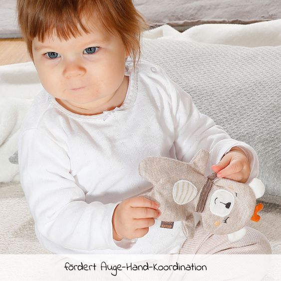 Fehn Knister-Tier Teddy - Natur