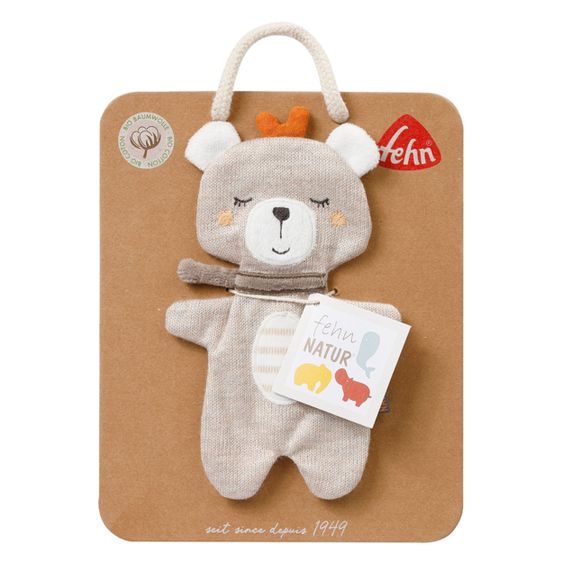 Fehn Knister-Tier Teddy - Natur