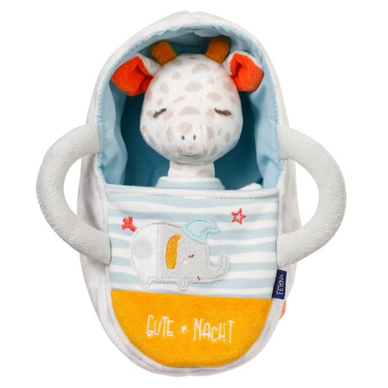 Fehn Kuscheltier mit Tragetasche Giraffe 23 cm - Gute Nacht