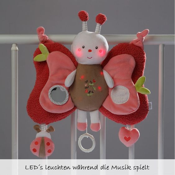 Fehn Scatola musicale LED Deluxe Butterfly 39 cm - Garden Dreams
