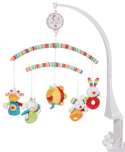 Fehn Musik-Mobile mit Softarmen + abnehmbaren Spielsachen - 70´s Classics