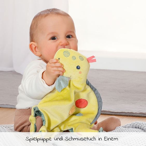 Fehn Schmusetuch / Handpuppe Dino - Happy Dino