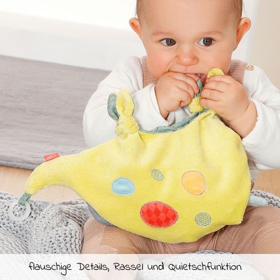 Fehn Schmusetuch / Handpuppe Dino - Happy Dino