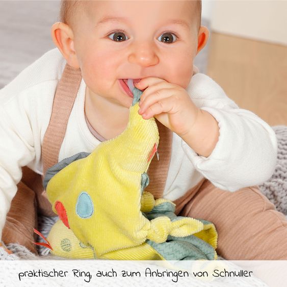 Fehn Schmusetuch / Handpuppe Dino - Happy Dino