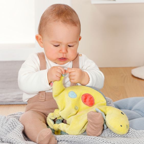 Fehn Schmusetuch / Handpuppe Dino - Happy Dino