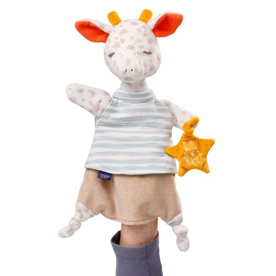 Fehn Schmusetuch / Handpuppe Giraffe 30 cm - Gute Nacht