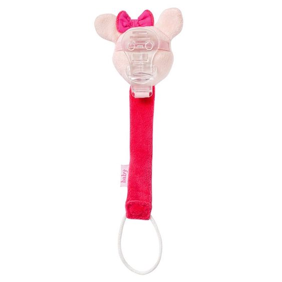 Fehn Schnullerband Sweetheart mit Rassel - Reh