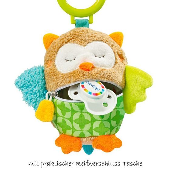 Fehn Schnullertasche Sleeping Forest - Eule
