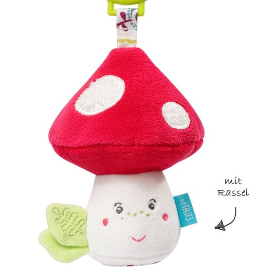 Fehn Spiel- & Schnullertasche 2 in 1 Sweetheart - Pilz