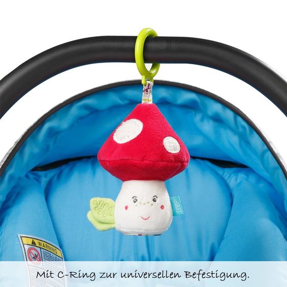 Fehn Spiel- & Schnullertasche 2 in 1 Sweetheart - Pilz