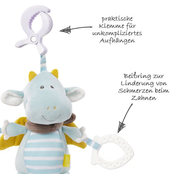 Fehn Spieltier zum Aufhängen Drache 38 cm - Little Castle