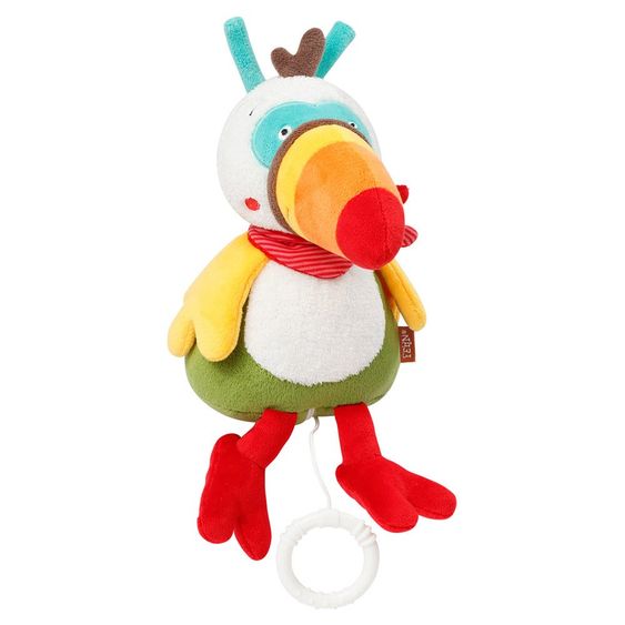 Fehn Orologio musicale Toucan 25 cm - Jungle Heroes