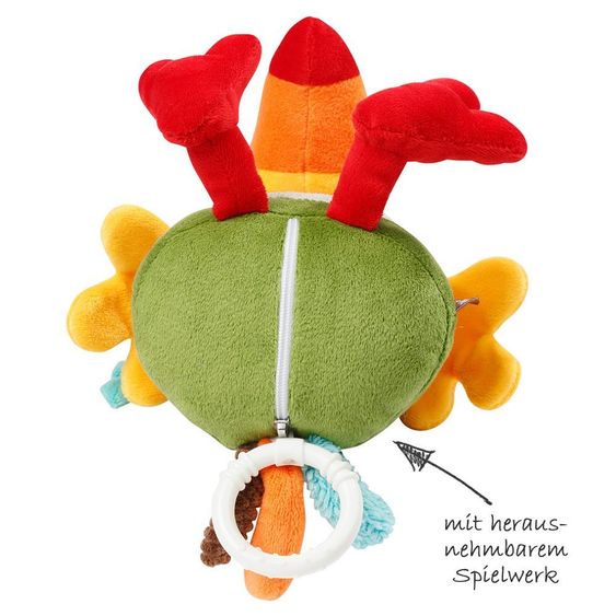 Fehn Orologio musicale Toucan 25 cm - Jungle Heroes