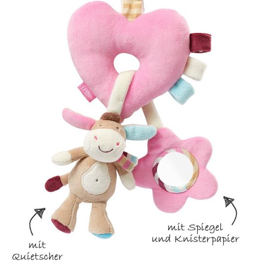 Fehn Spielzeug zum Aufhängen Mini-Mobile Esel - Monkey Donkey