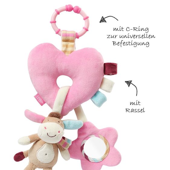 Fehn Spielzeug zum Aufhängen Mini-Mobile Esel - Monkey Donkey