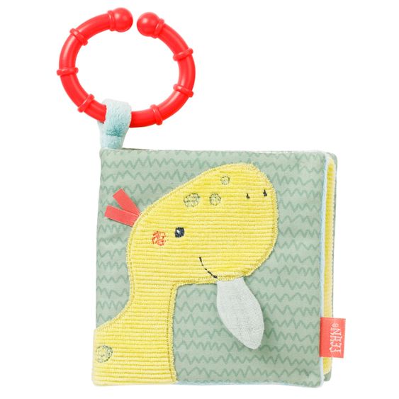 Fehn Stoffbuch / Bilderbuch Vulkan - Happy Dino