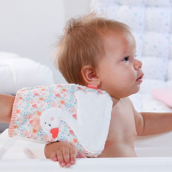 Fehn Waschhandschuh Schwan - Schwanen See