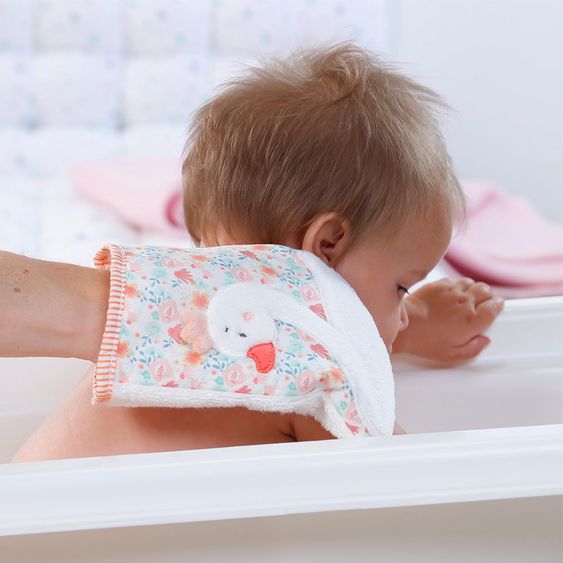 Fehn Waschhandschuh Schwan - Schwanen See