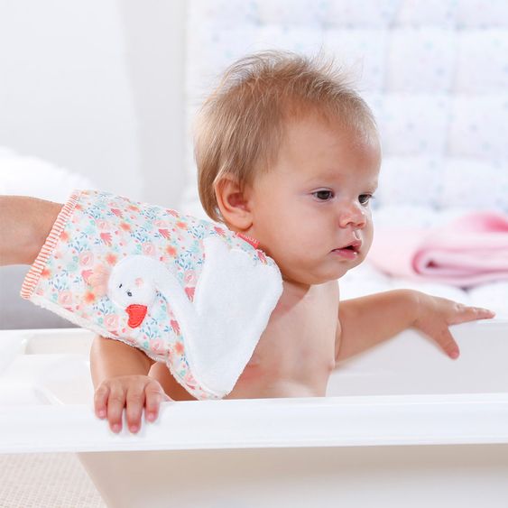 Fehn Waschhandschuh Schwan - Schwanen See