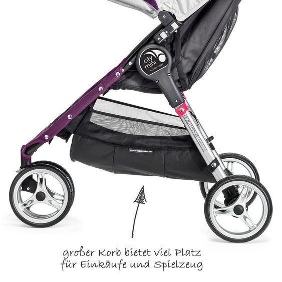 Baby Jogger Buggy City Mini 3 Rad - Purple Gray
