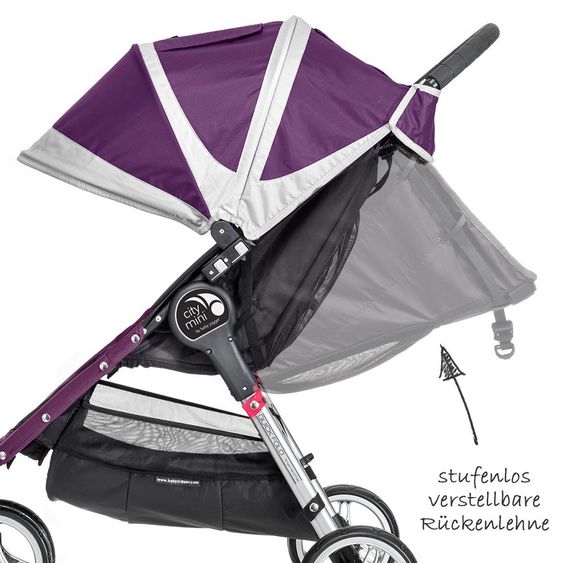 Baby Jogger Buggy City Mini 3 Rad - Purple Gray