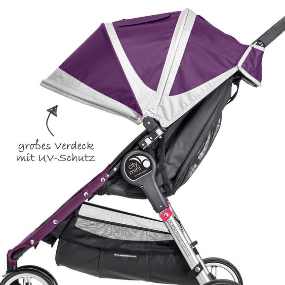 Baby Jogger Buggy City Mini 3 Rad - Purple Gray
