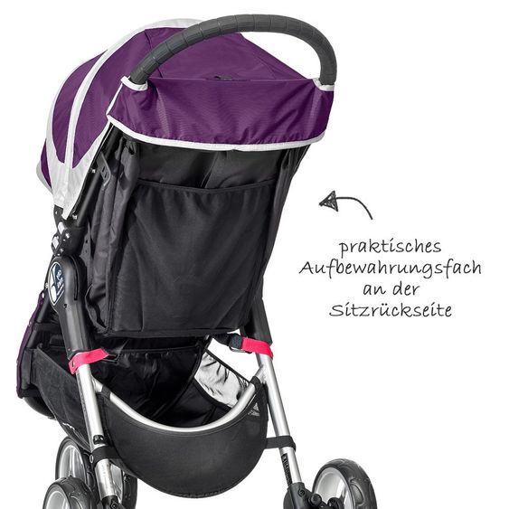 Baby Jogger Buggy City Mini 3 Rad - Purple Gray
