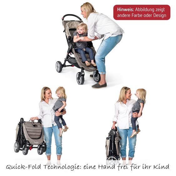 Baby Jogger Buggy City Mini 4 - Crimson Gray