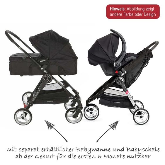 Baby Jogger Buggy City Mini 4 - Crimson Gray