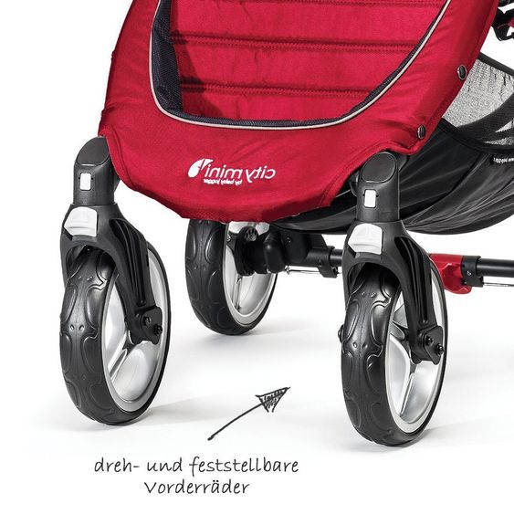Baby Jogger Buggy City Mini 4 - Crimson Gray