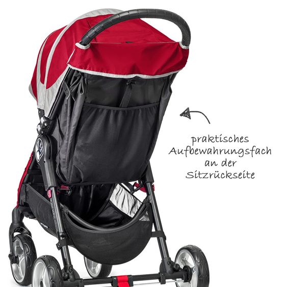 Baby Jogger Buggy City Mini 4 - Crimson Gray