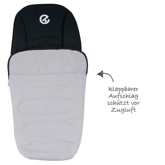 Baby Style Fußsack Oyster - Silver Mist