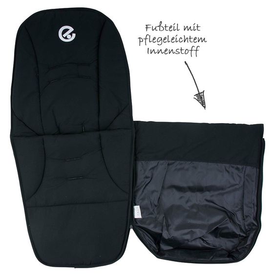 Baby Style Fußsack Oyster - Silver Mist