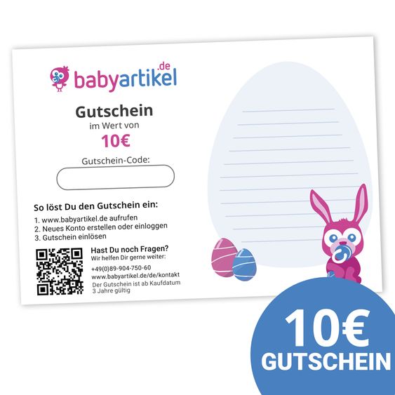 Babyartikel.de Buono regalo da 10 euro - Pasqua