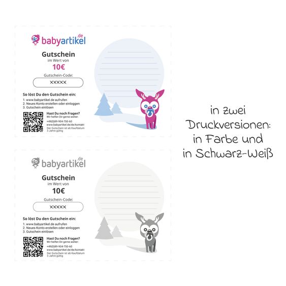 Babyartikel.de 10 Euro gift voucher - Christmas