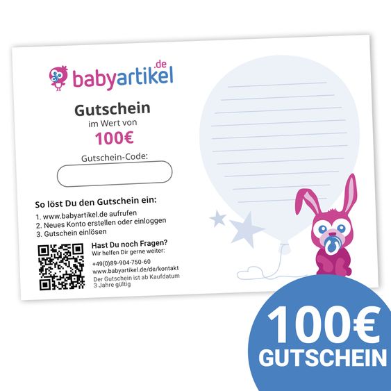 Babyartikel.de 100 Euro Geschenkgutschein - Geburtstag