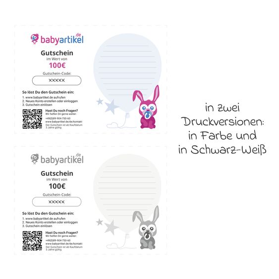 Babyartikel.de 100 Euro gift voucher - Birthday