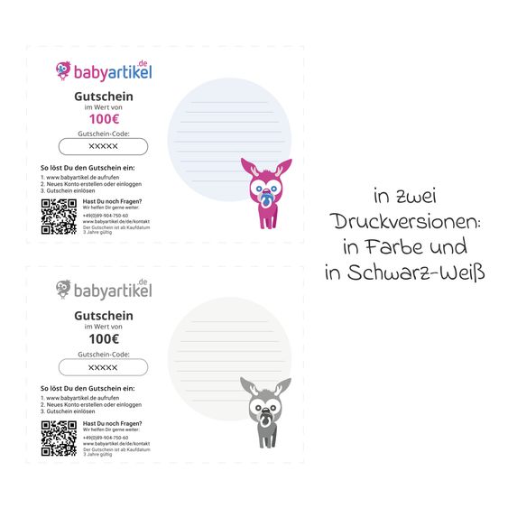 Babyartikel.de 100 Euro gift voucher - Neutral