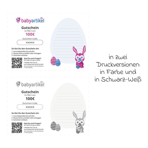 Babyartikel.de 100 Euro gift voucher - Easter