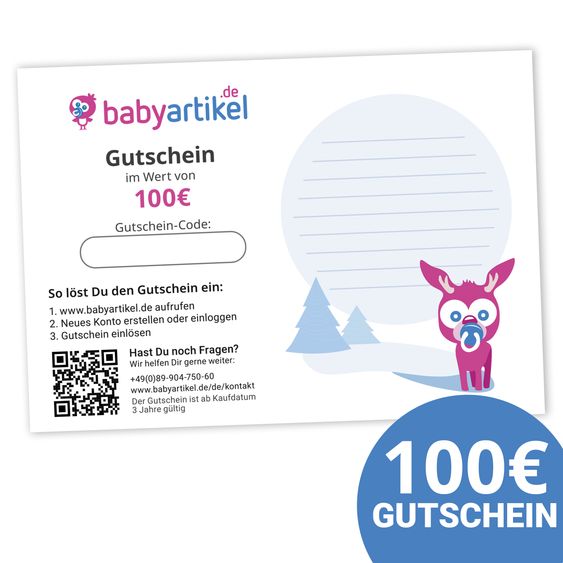 Babyartikel.de 100 Euro Geschenkgutschein - Weihnachten