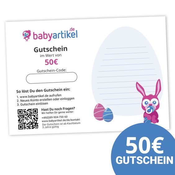 Babyartikel.de 50 Euro gift voucher - Easter